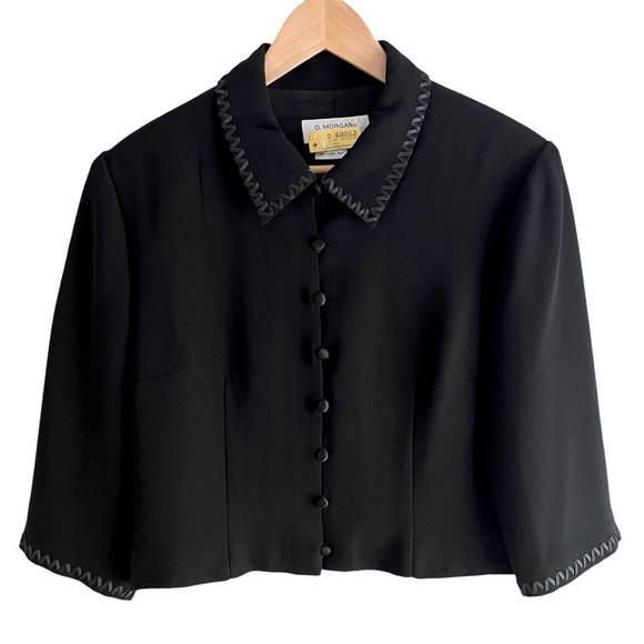 Donna Morgan Jackets & Blazers - 🌸Clearance🌸 Donna Morgan Size 14 Petite Black Button Suit Jacket
